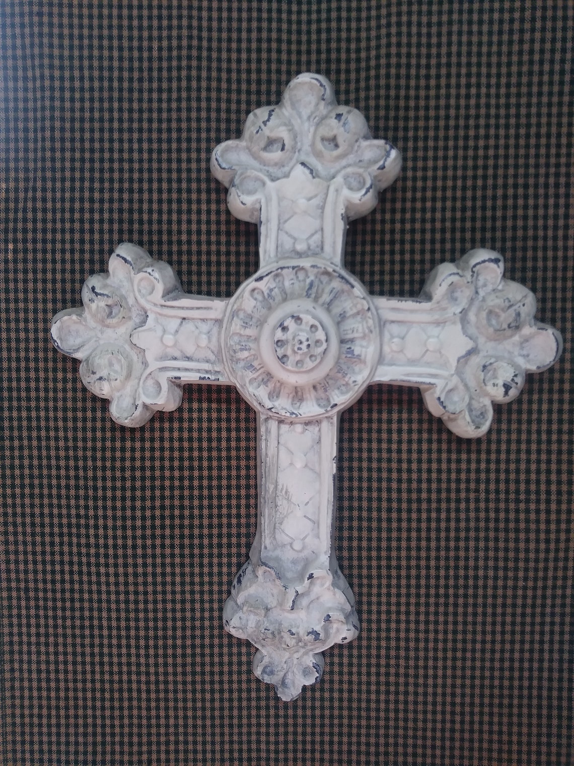 Wall Cross / Resin Wall Decor Cross / Vintage Wall Cross / Etsy