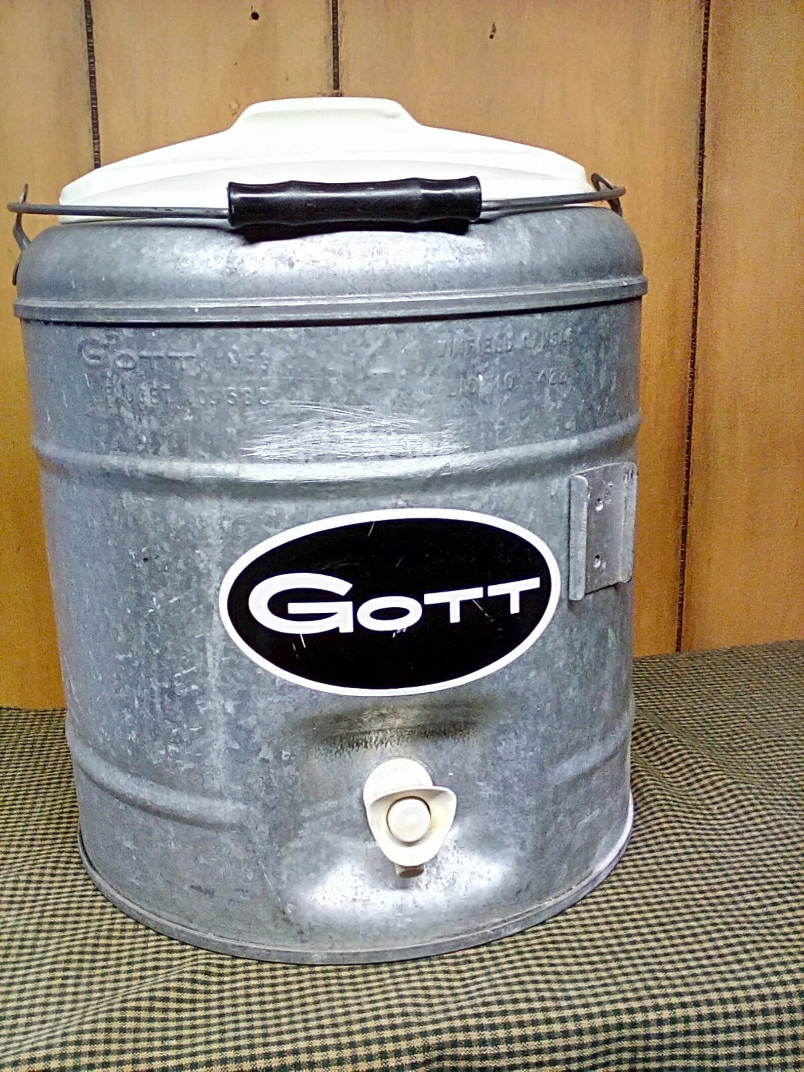 Vintage Cooler / GOTT 2 Gallon Galvanized Cooler With Faucet Etsy