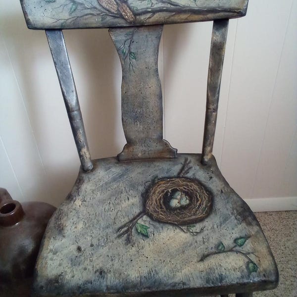Primitive Chair - Etsy