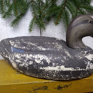 Vintage Styrofoam Duck Decoy: Lodge Cabin Decor