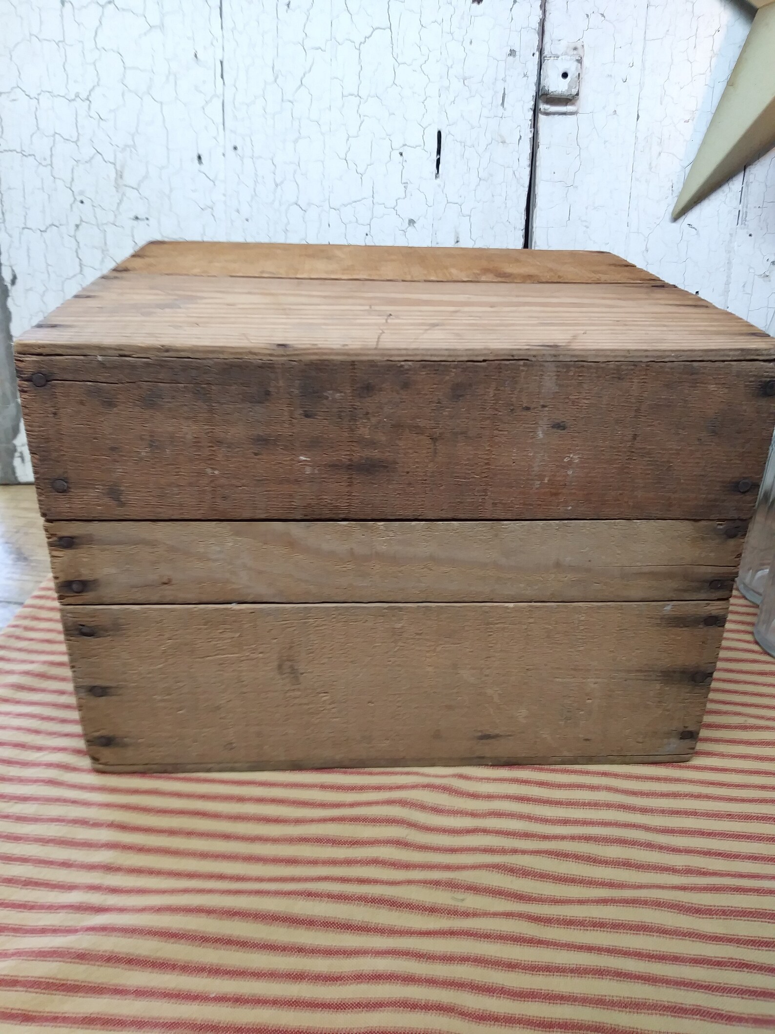 Pop Bottle Case / Antique Soda Pop Wooden Case With 12 Clear Etsy