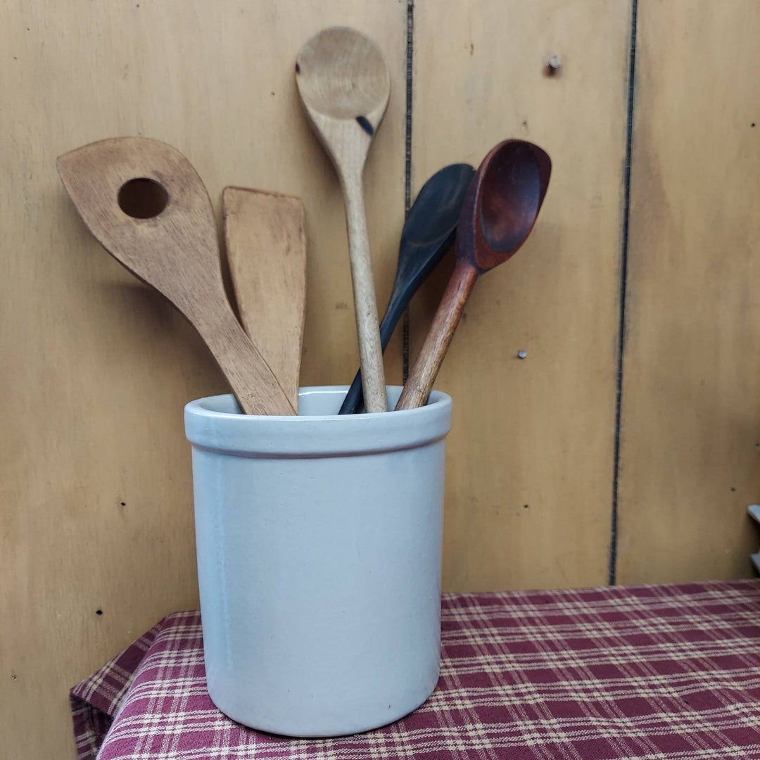 Wooden Spoons / Five Old Wooden Spoons / Vintage Antique Estate Sale