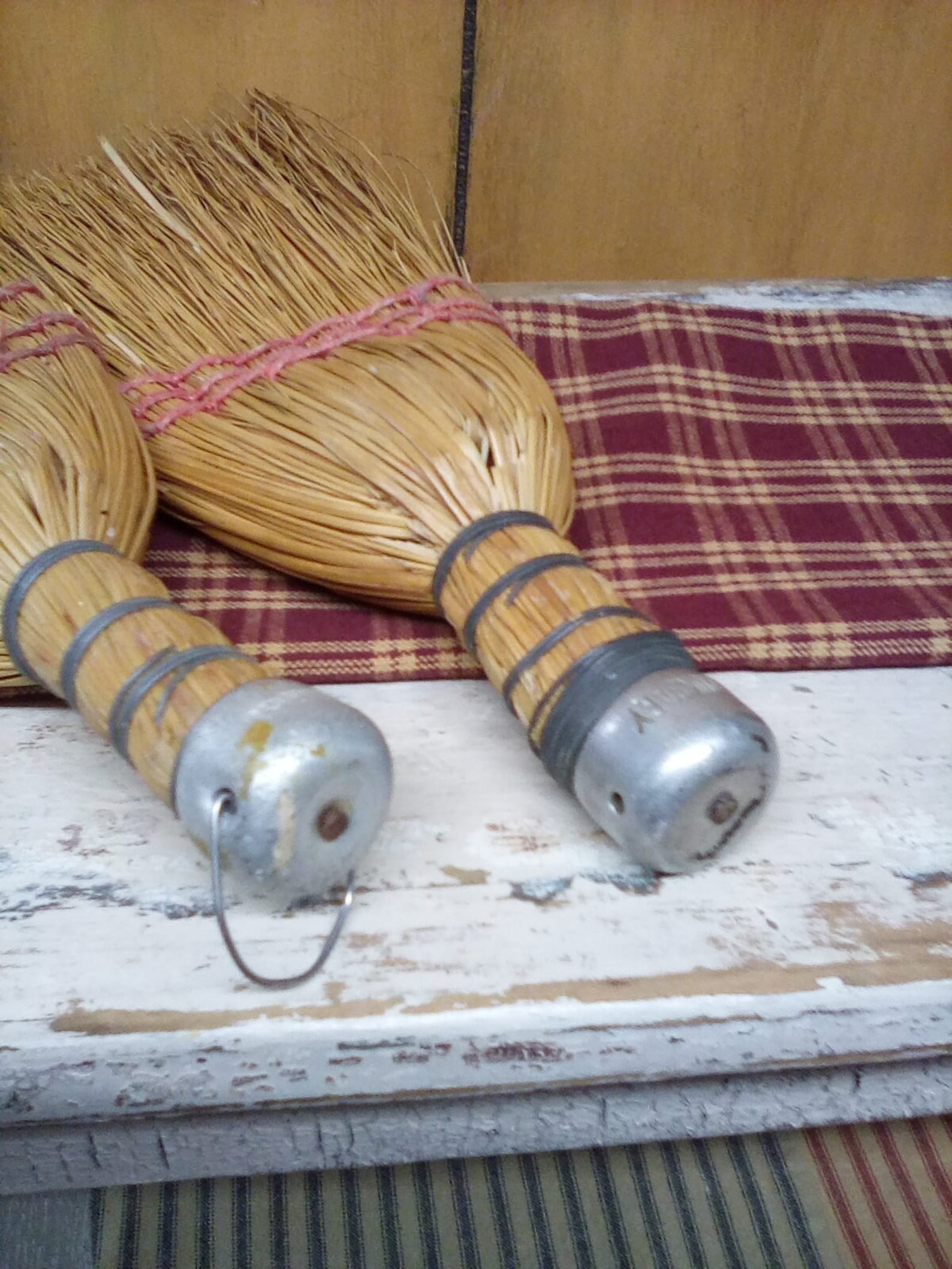 Whisk Broom / Two Vintage Whisk Brooms / 2 Large Vintage Whisk Etsy