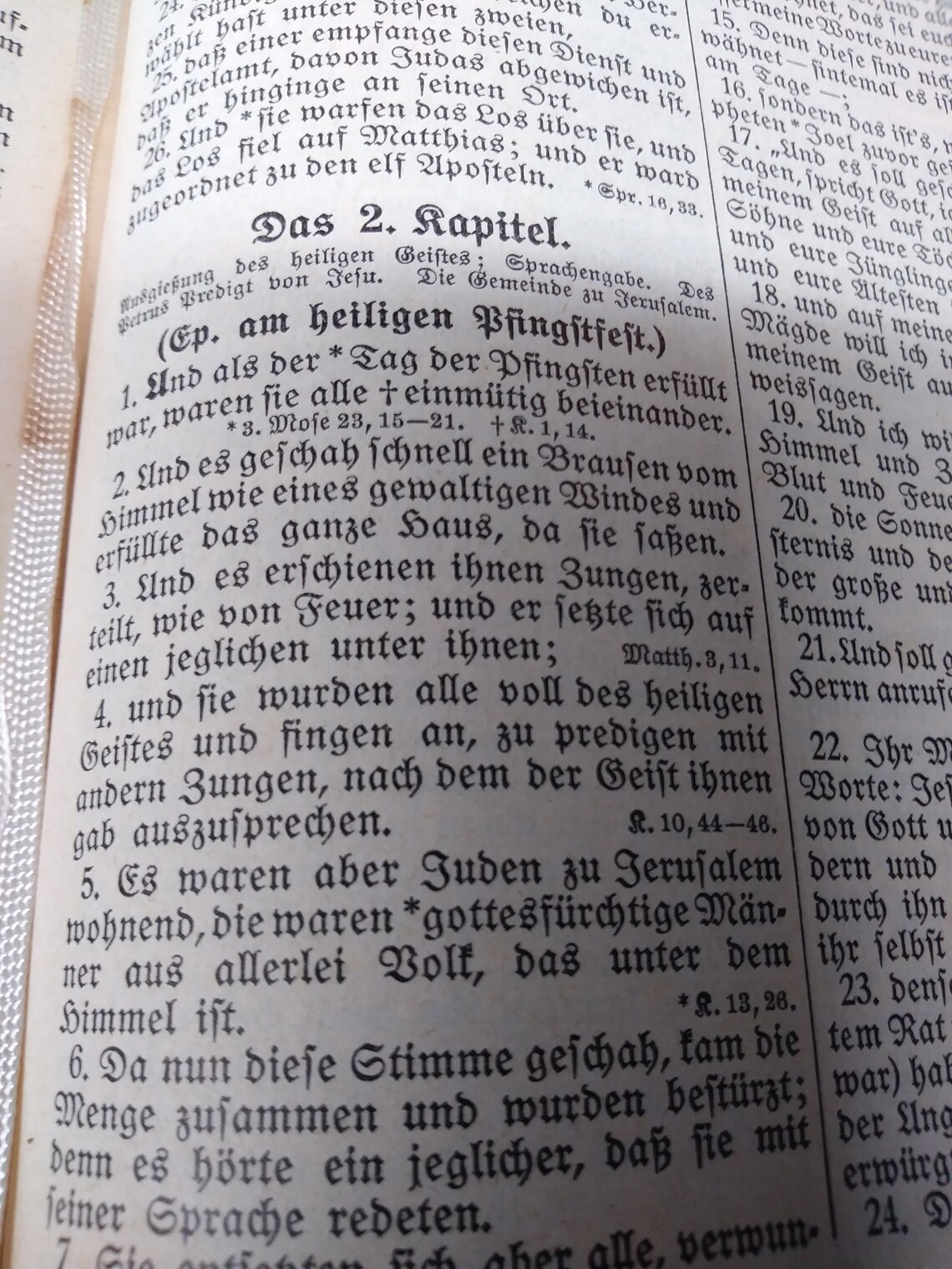 German Bible / Old German Bible / German Bible With Family Etsy