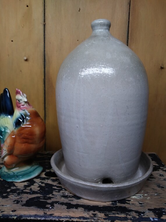 Stoneware Chicken Waterer Stoneware Chicken poultry Etsy