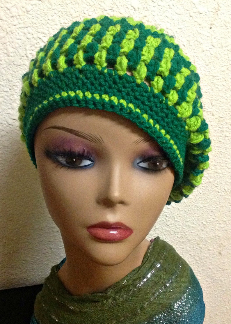 Made To Order Women's Crochet Beanie, Women's Tam, Women's Winter Hat image 1