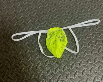 Low-Waist Lace Jockstrap Thong
