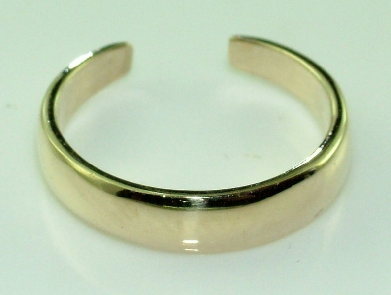 Toe Ring Adjustable 10K Gold Dome Knuckle