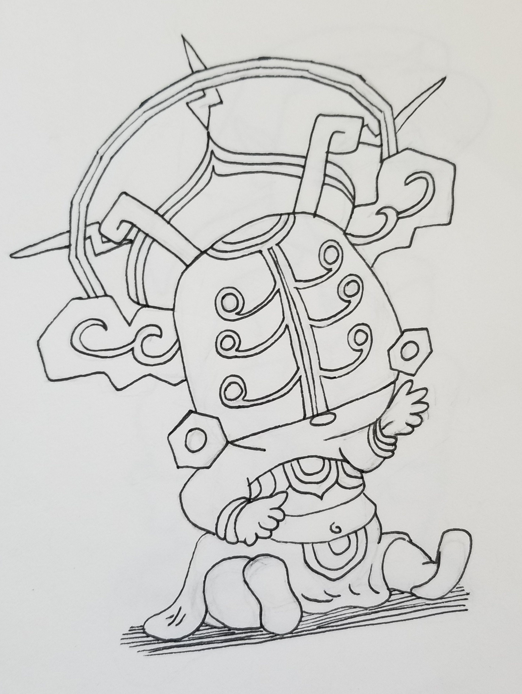 Coloriage Zelda Breath Of The Wild Gardien Baby Riju - Etsy