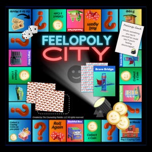 FEELOPOLY Therapy Game | FEELOPOLY City | Emotions Game | Coping Skills Activity | Download | SEL | Therapy Activities for Teens & Adults