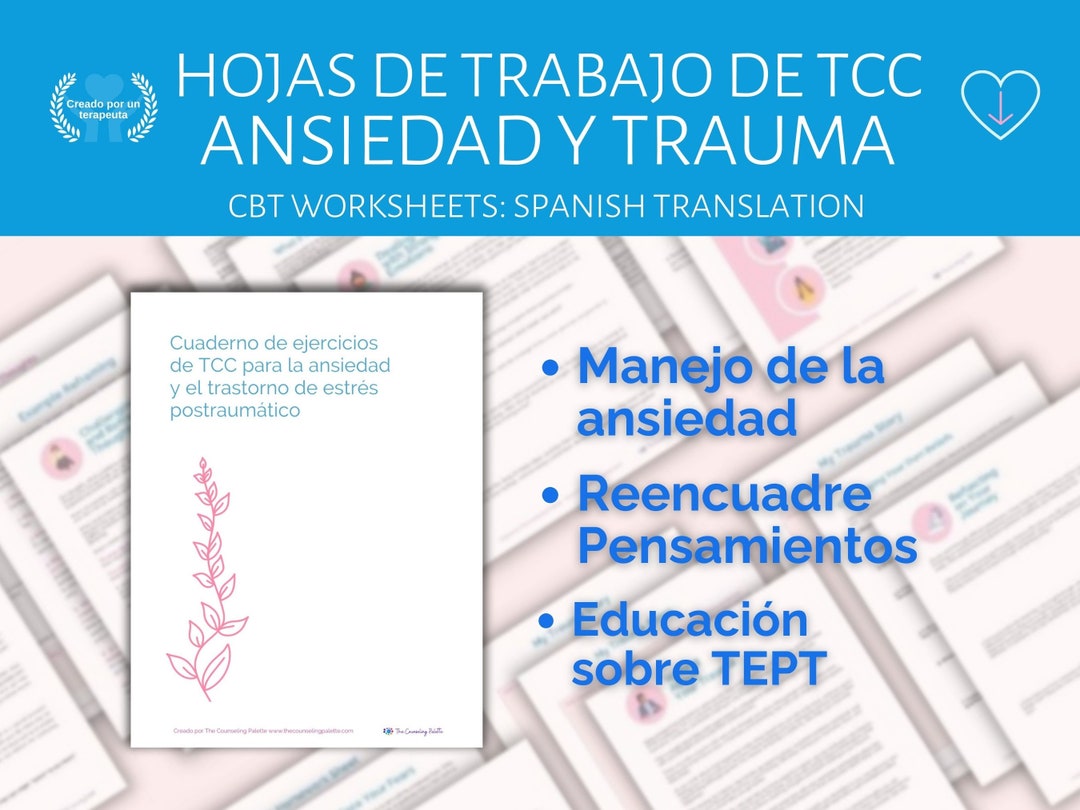 Hojas De Trabajo Para TCC Para Ansiedad Y Estrés Post Traumático CBT