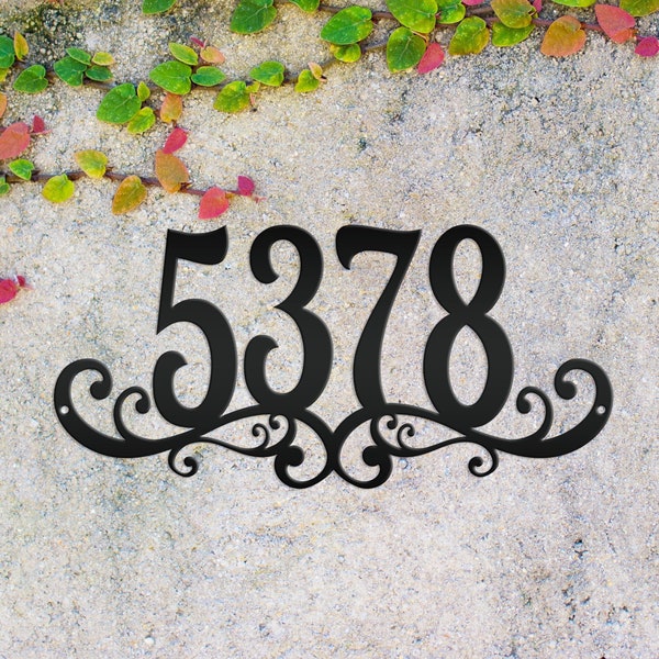 Decorative Custom House Address Sign