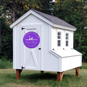 Chicken coup sign, Custom Outdoor Metal Sign for a Chicken run! Purple