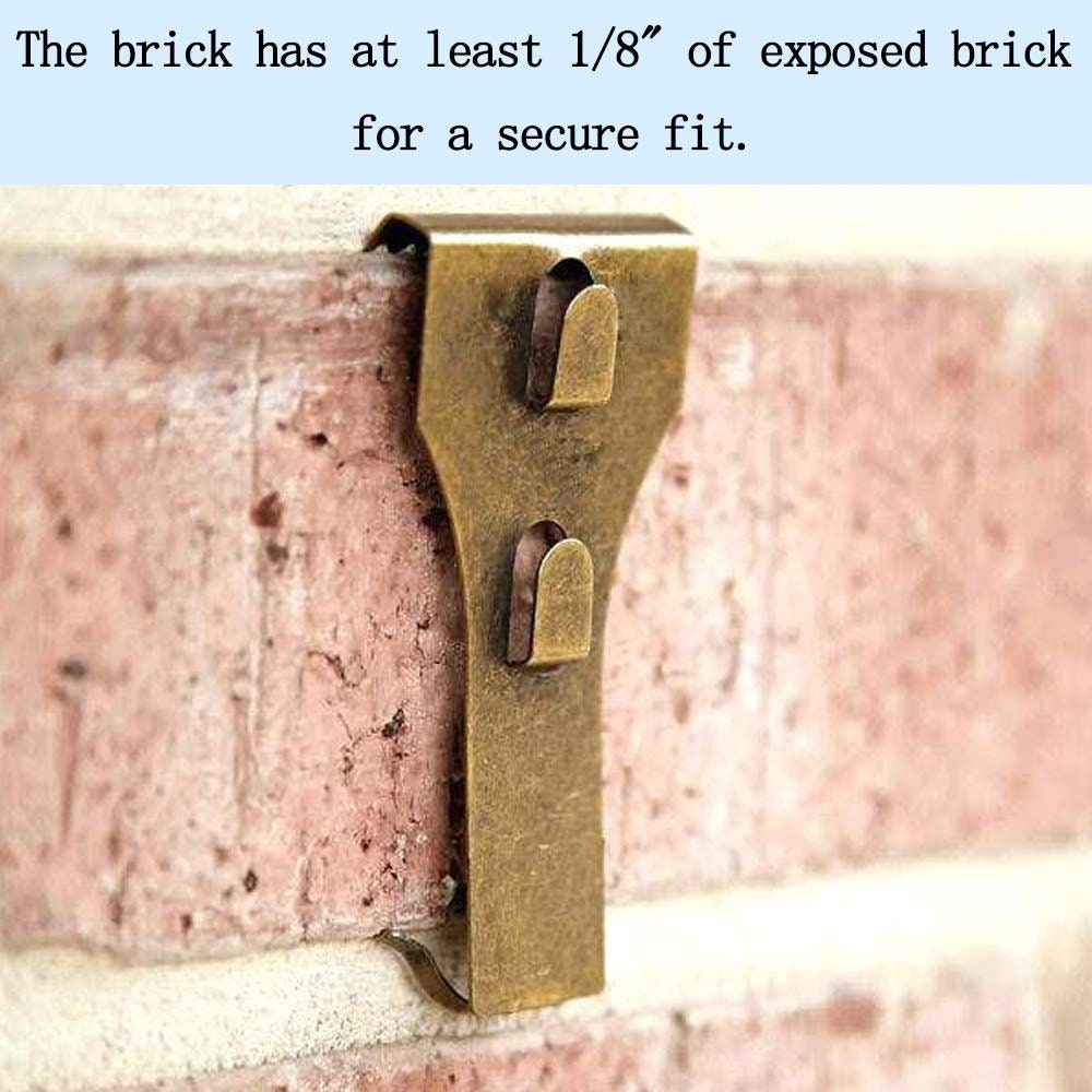 Brick Wall Picture Hanging Clips - 4 Pack - BrickClips - Perfect Picture  Lights