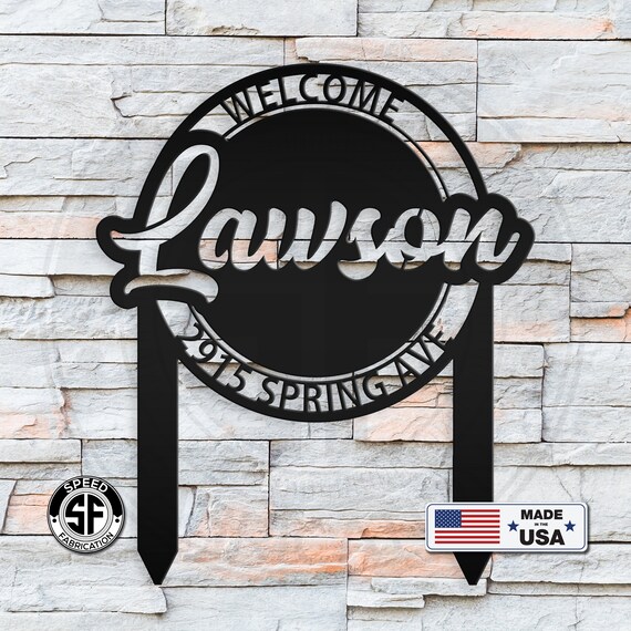 Custom Welcome Yardstake Business Sign - Etsy