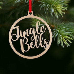 Jingle Bells Tree Ornament - Handcrafted Metal Holiday Decor - Rustic Christmas Decoration - Xmas Trinkets - Stocking Stuffers