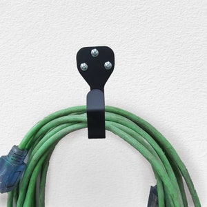 Metal Storage Hook, Hose Storage, Electric Cord Storage, Rope Hook, FREE SHIPPING, 15lb Capacity