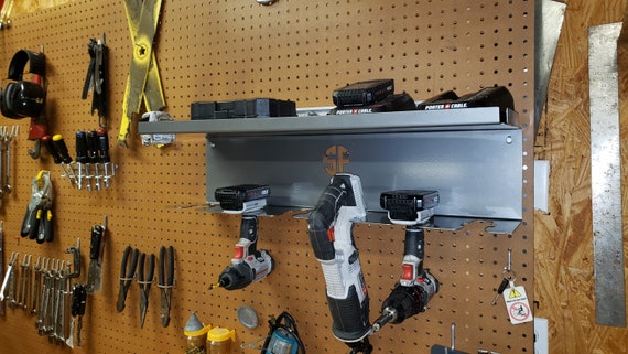 Power Tool Rack Tool Organizer With Shelf Etsy Denmark Power Tool Rack Tool Organizer With Shelf Etsy Denmark