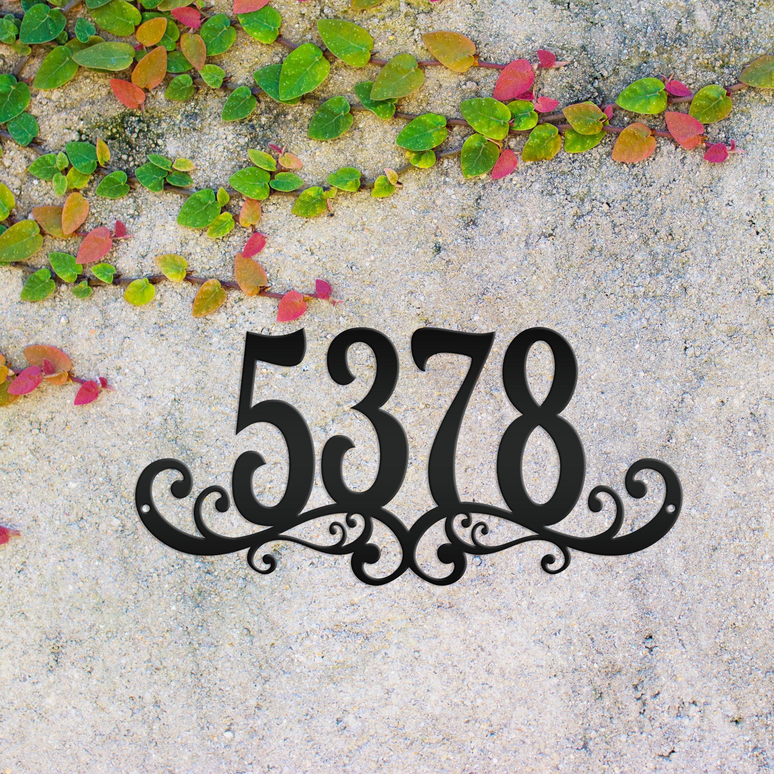 Address/number Decoration Metal House Numbers, Customized Address Sign, Decorative Mailbox Marker ...