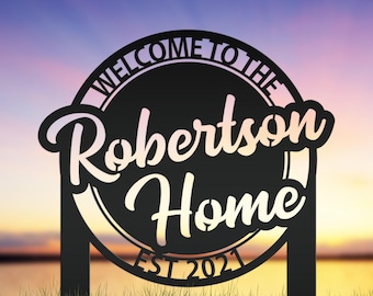 Custom Metal Welcome Yard Stake, Make it your own wording, Business Sign