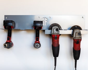 Cordless Tool Holder with Grinder Storage Rack