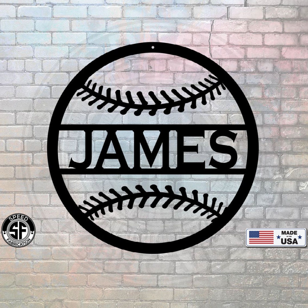 Personalized Baseball Name Plate for the Dedicated Athlete