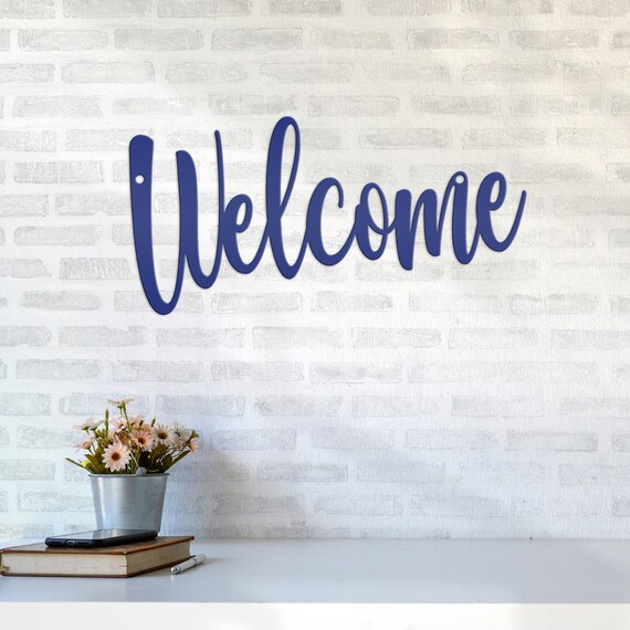 Welcome Indoor/Outdoor Metal Sign