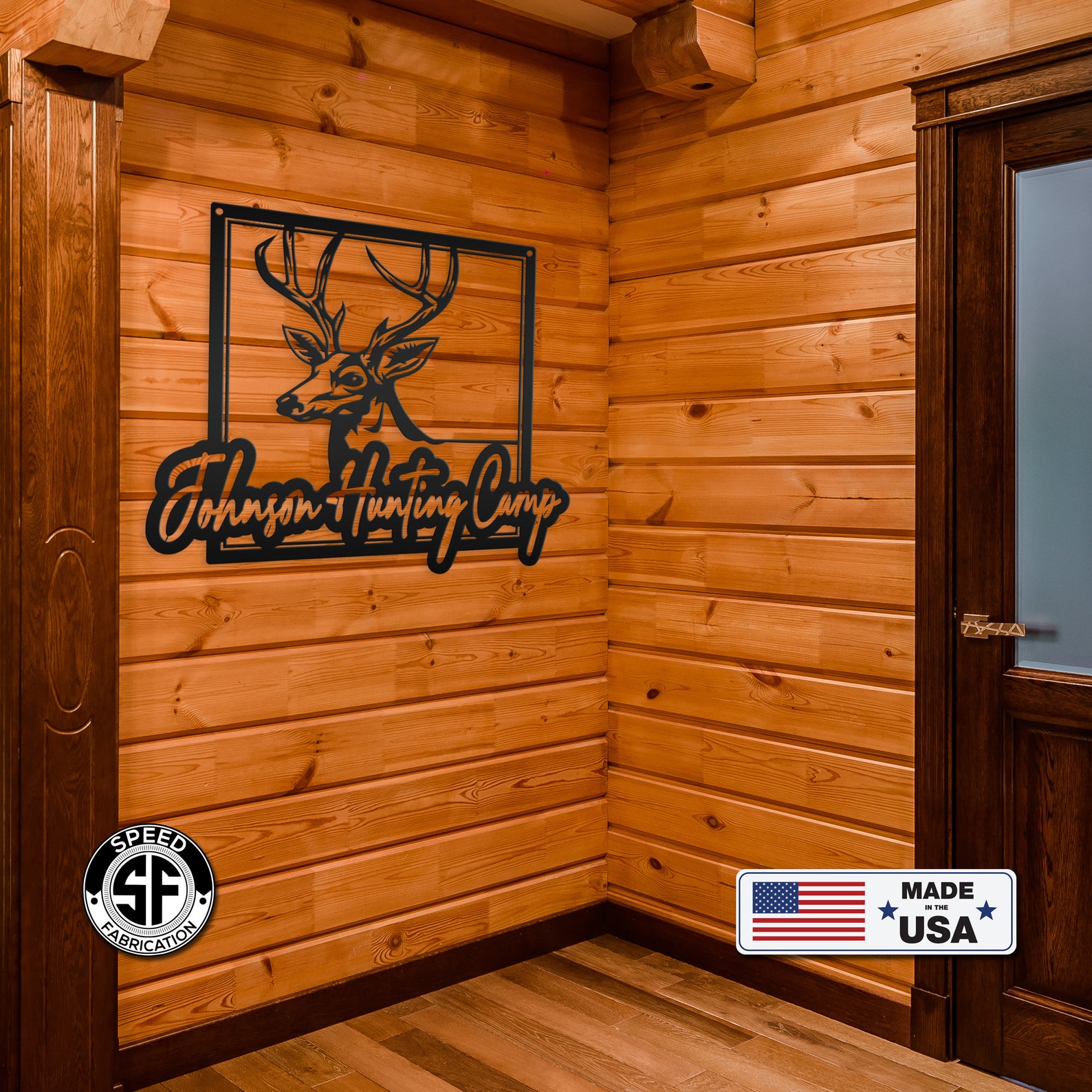 Personalized Deer Hunting Camp Metal Sign Your Own Wording Etsy