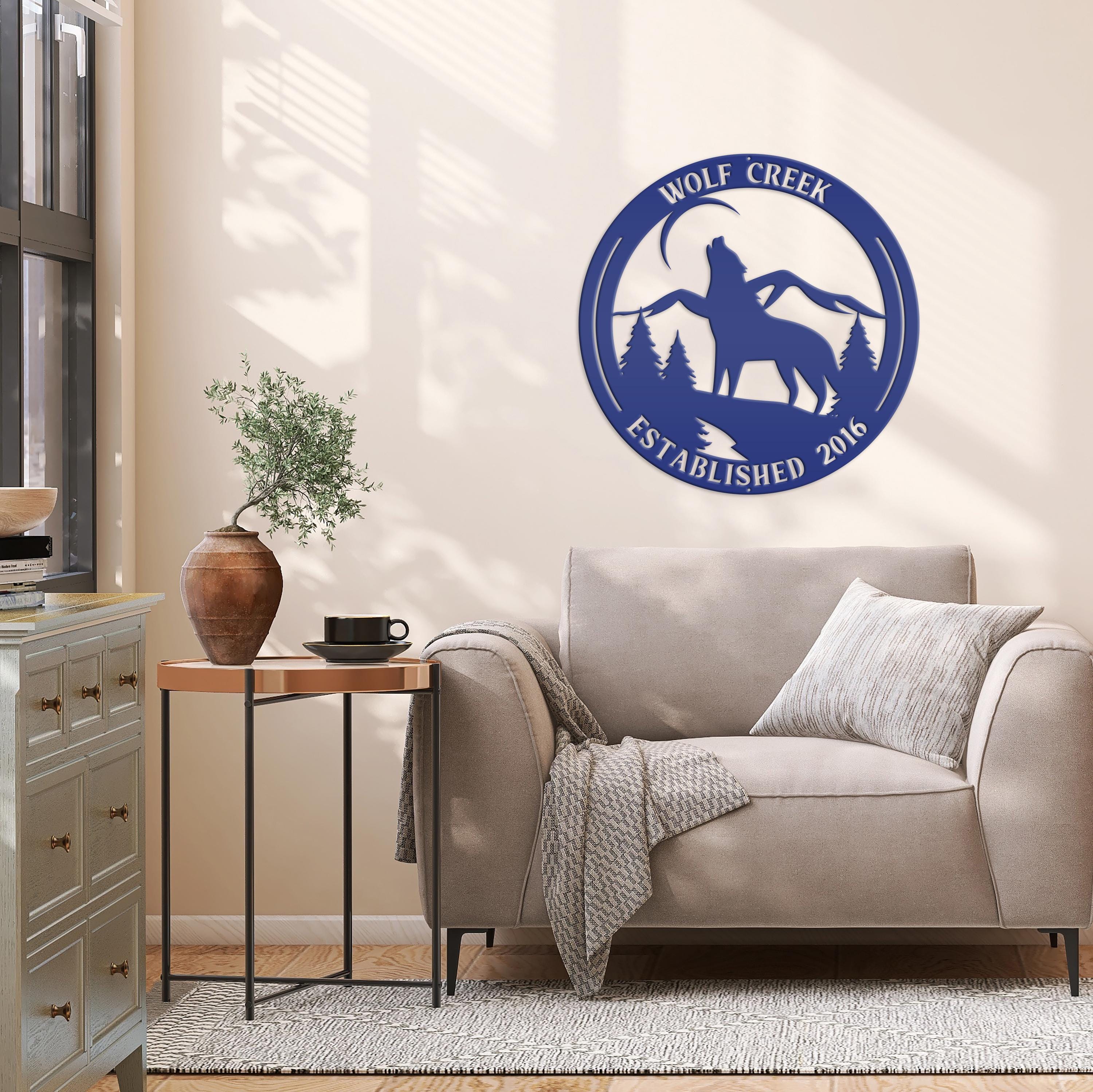 Wolf Sign How Custom Wolf Sign, Wolf in the Wild Sign, Howling Wolf - Etsy