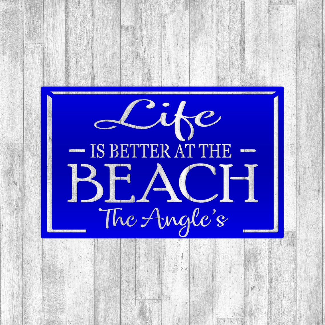 Personalized Life Is Better At The Beach Metal Sign | Etsy