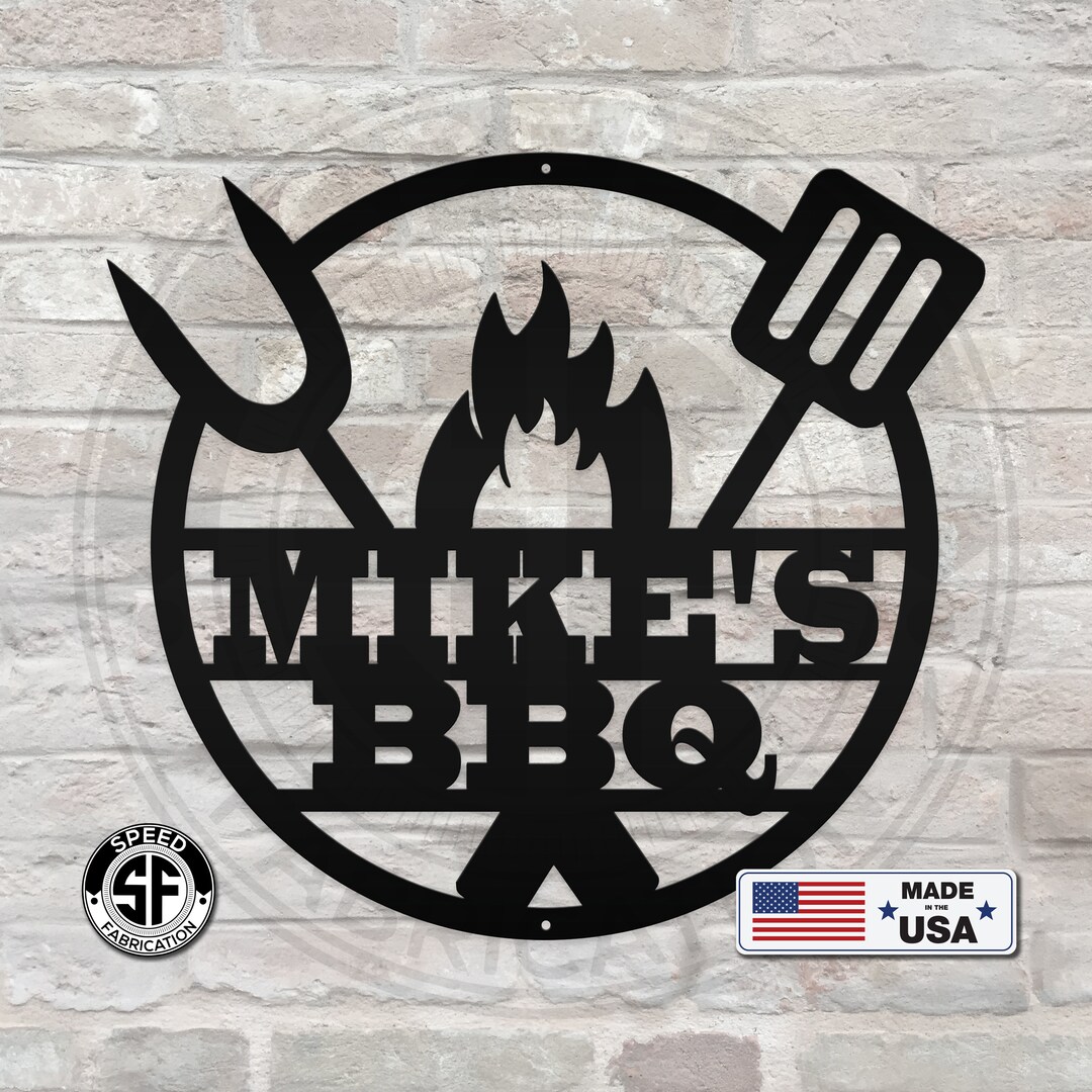 Custom BBQ Sign Etsy