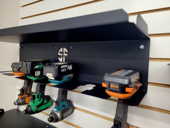 Metal Power Tool Rack Heavy Duty Storage Shelf Tool 