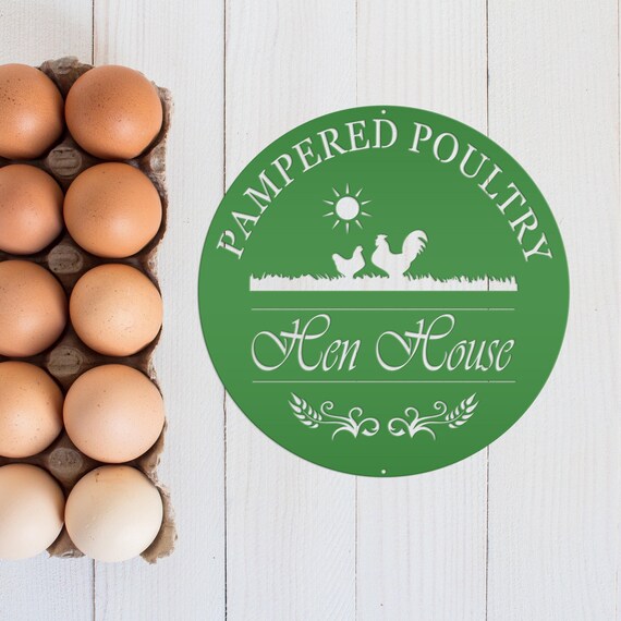 Chicken coup sign, Custom Outdoor Metal Sign for a Chicken run!