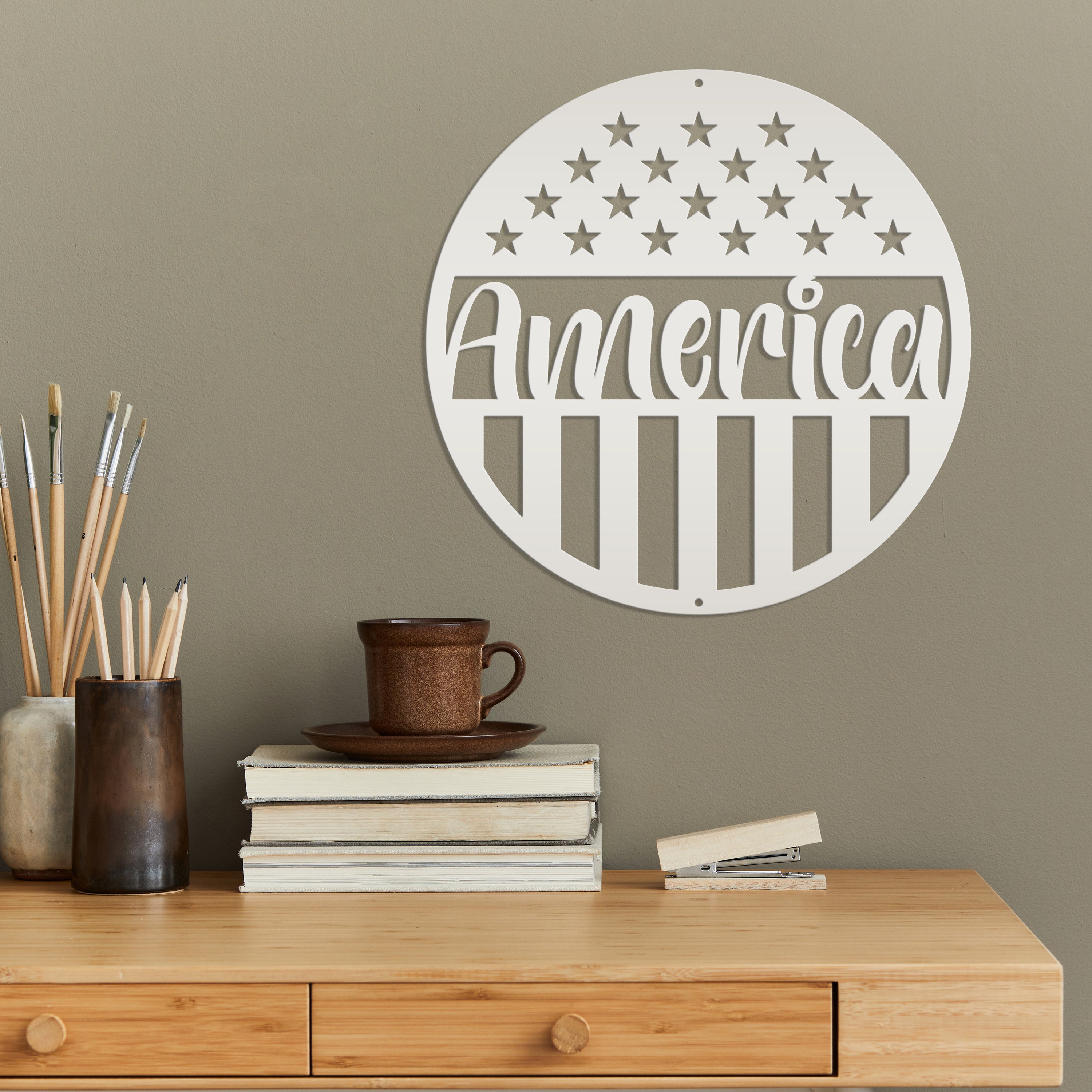 America Metal Sign - Patriotic Sign - Etsy