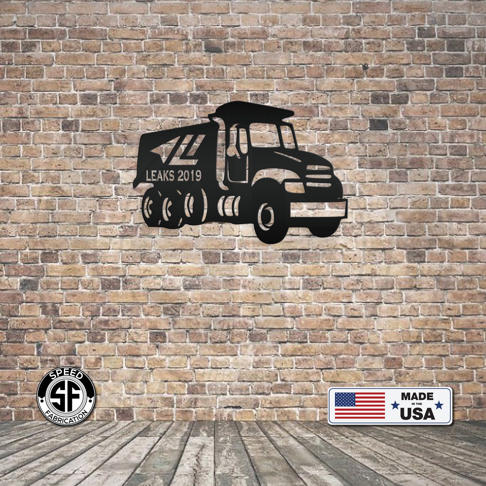 Personalized Dump Truck Metal Sign Etsy