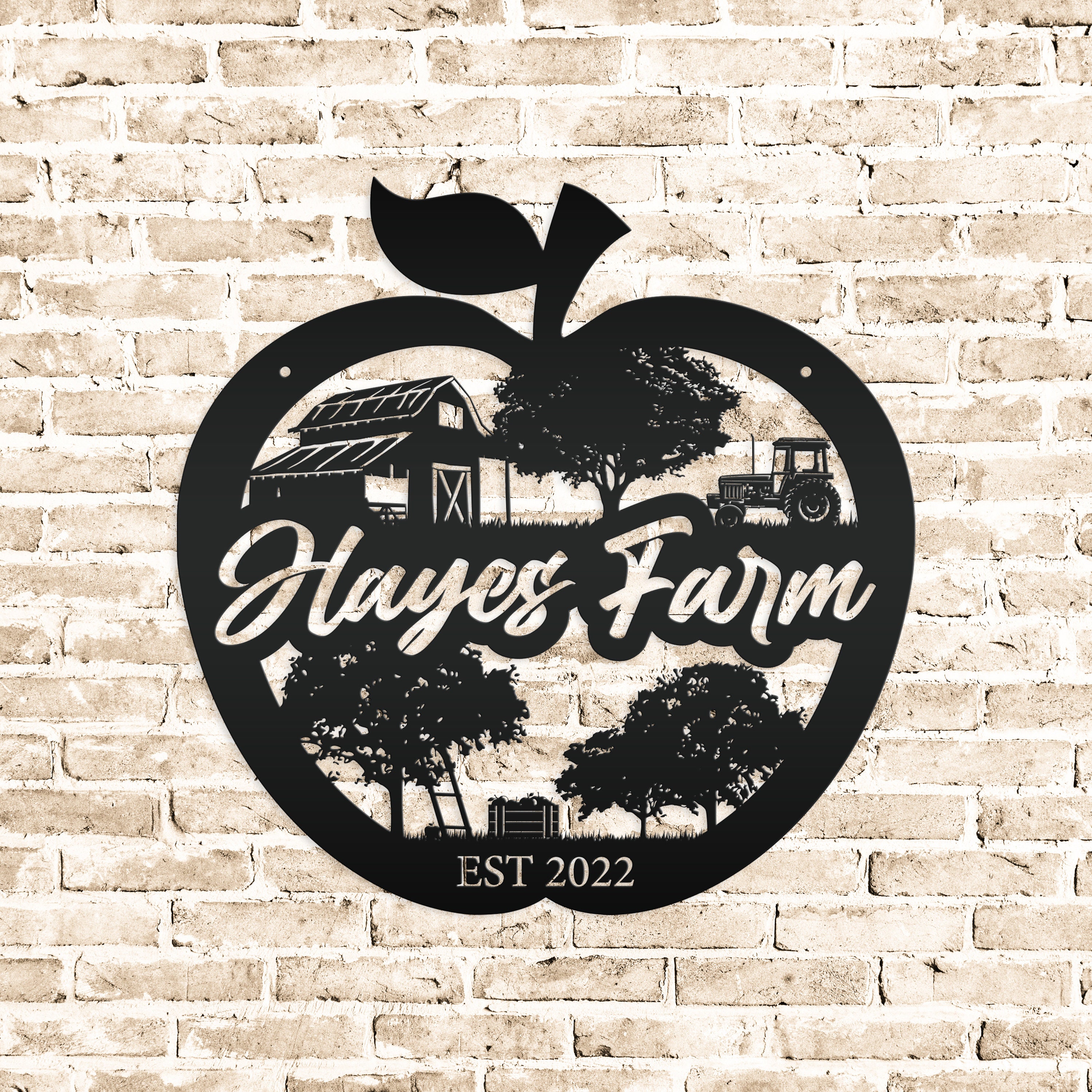 Sign Posts Orchard For Rows Farm Sign Apple Orchard Sign, Metal Indoor Outdoor Wall Signage ...
