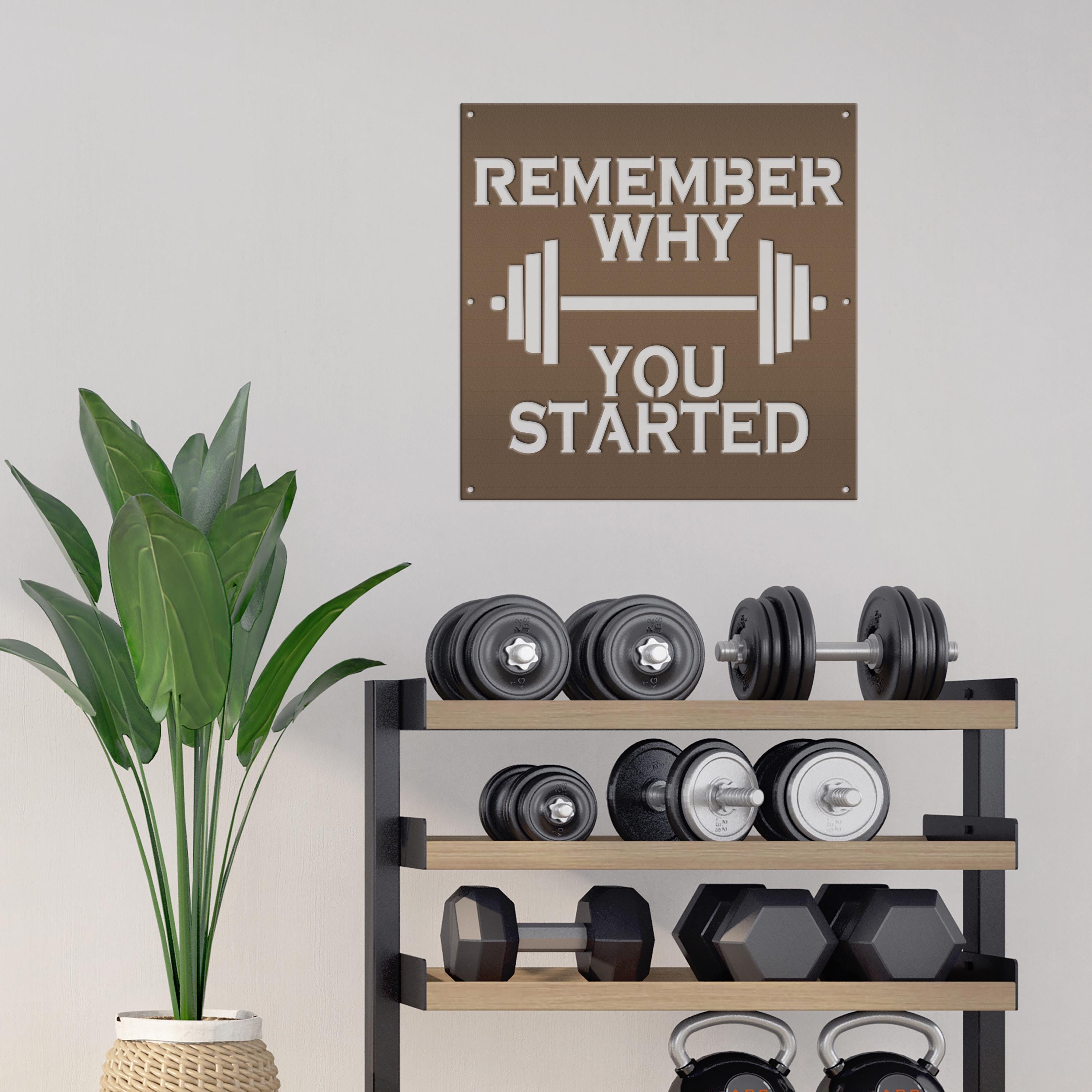 Gym Sign - Motivational Fitness Sign - at Home Gym Sign - Work Out Sign ...