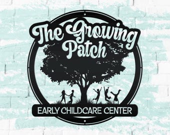 Custom Daycare Preschool Metal Sign - Child Daycare Business