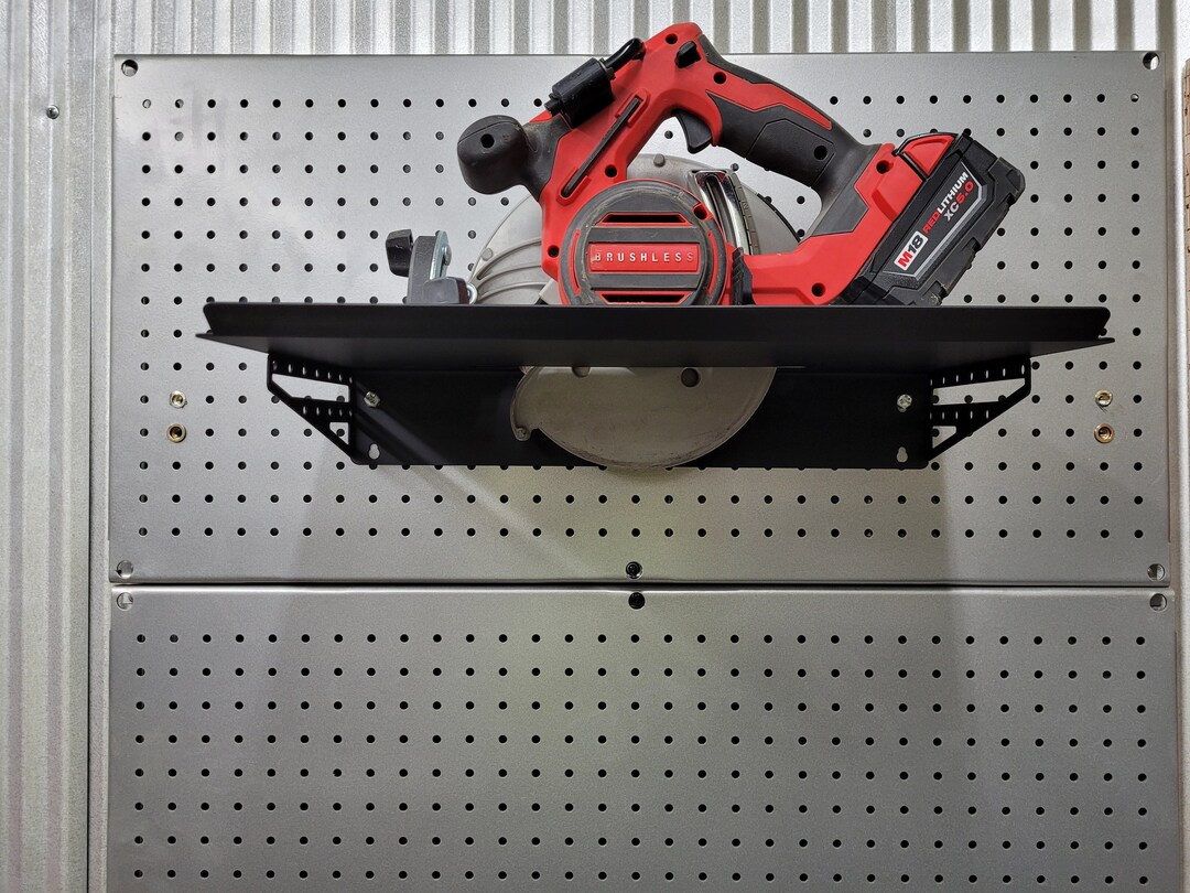 Saw Storage Shelf for Circular Saws Garage Organization Etsy