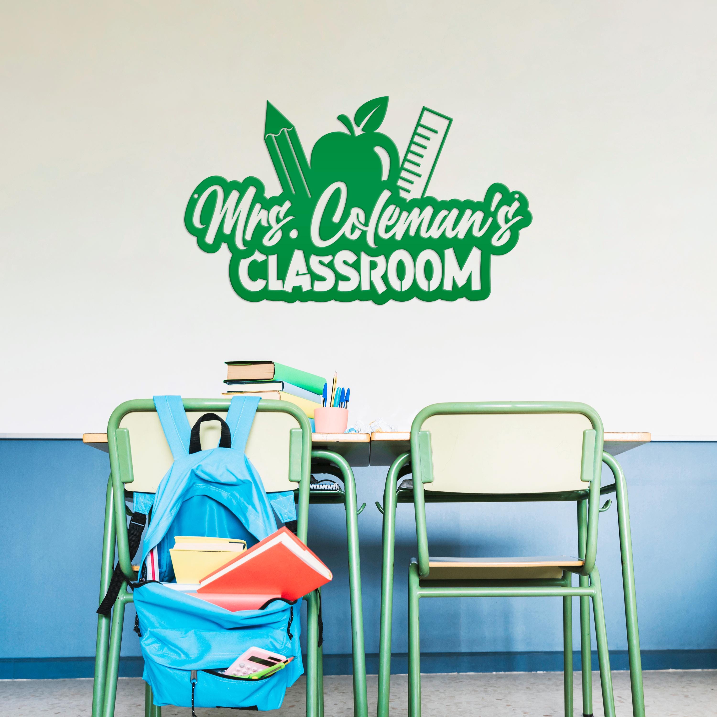 Custom Teacher's Name Classroom Metal Sign - Etsy