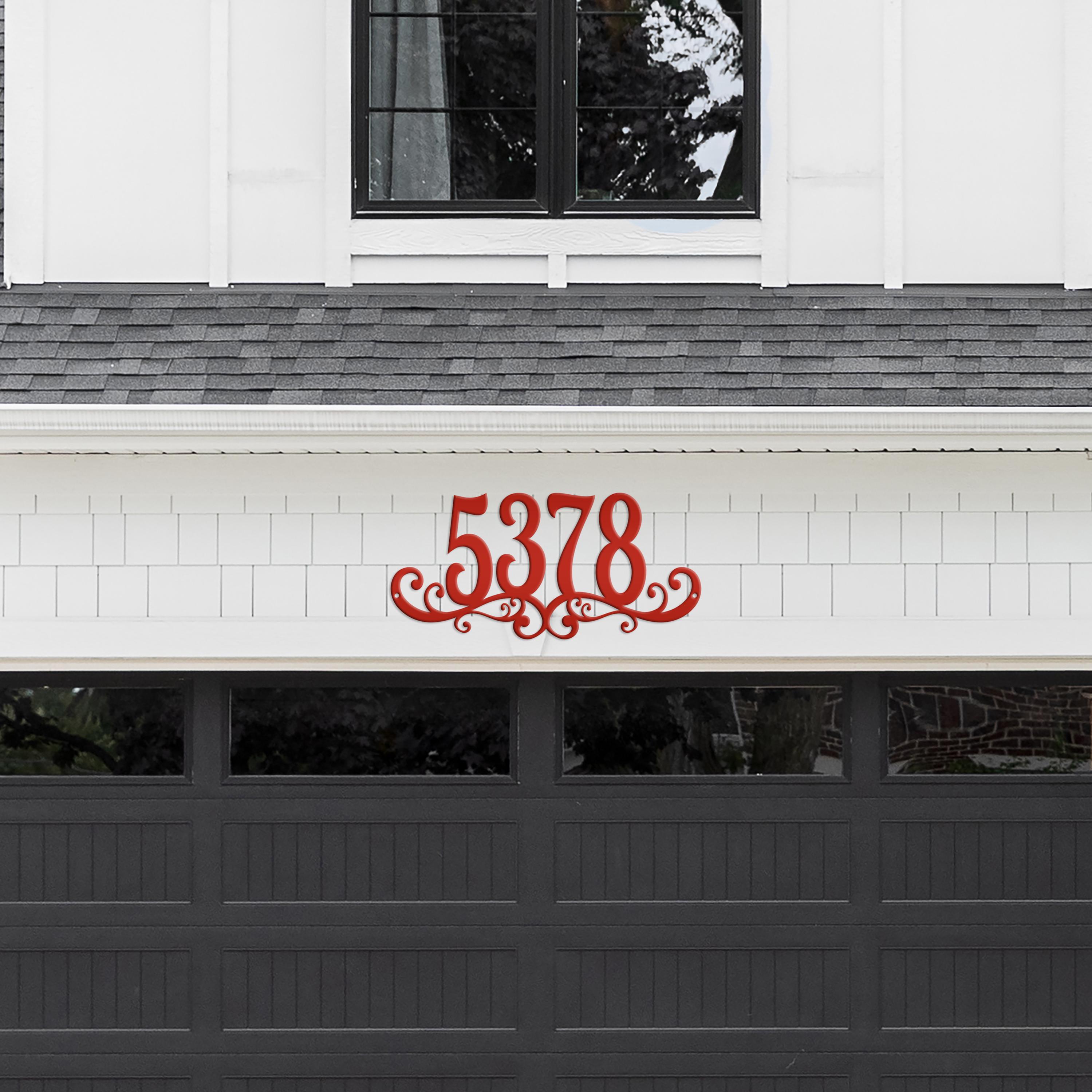 Address/number Decoration Metal House Numbers, Customized Address Sign, Decorative Mailbox Marker ...
