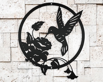 Metal Hummingbird Sign - Mother's Day Gift