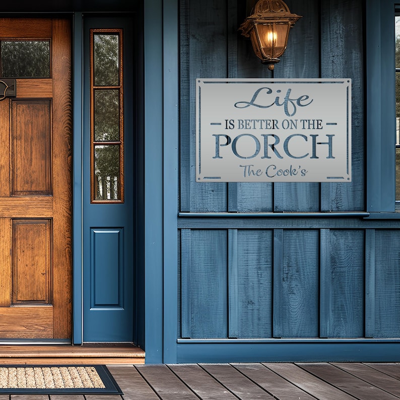 Life Is Better on the Porch Metal Sign - Thumbnail 3
