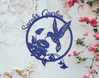 Custom Hummingbird Sign, Mother's Day Gift Idea, Hummingbird Gift