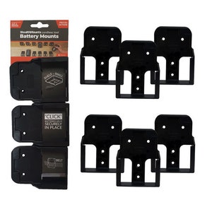 Battery mounts StealthMounts 18V / 20V Stanely, Black+Decker, Porter Cable  6-pack - distribution wholesale and retail. - Bitmag official store