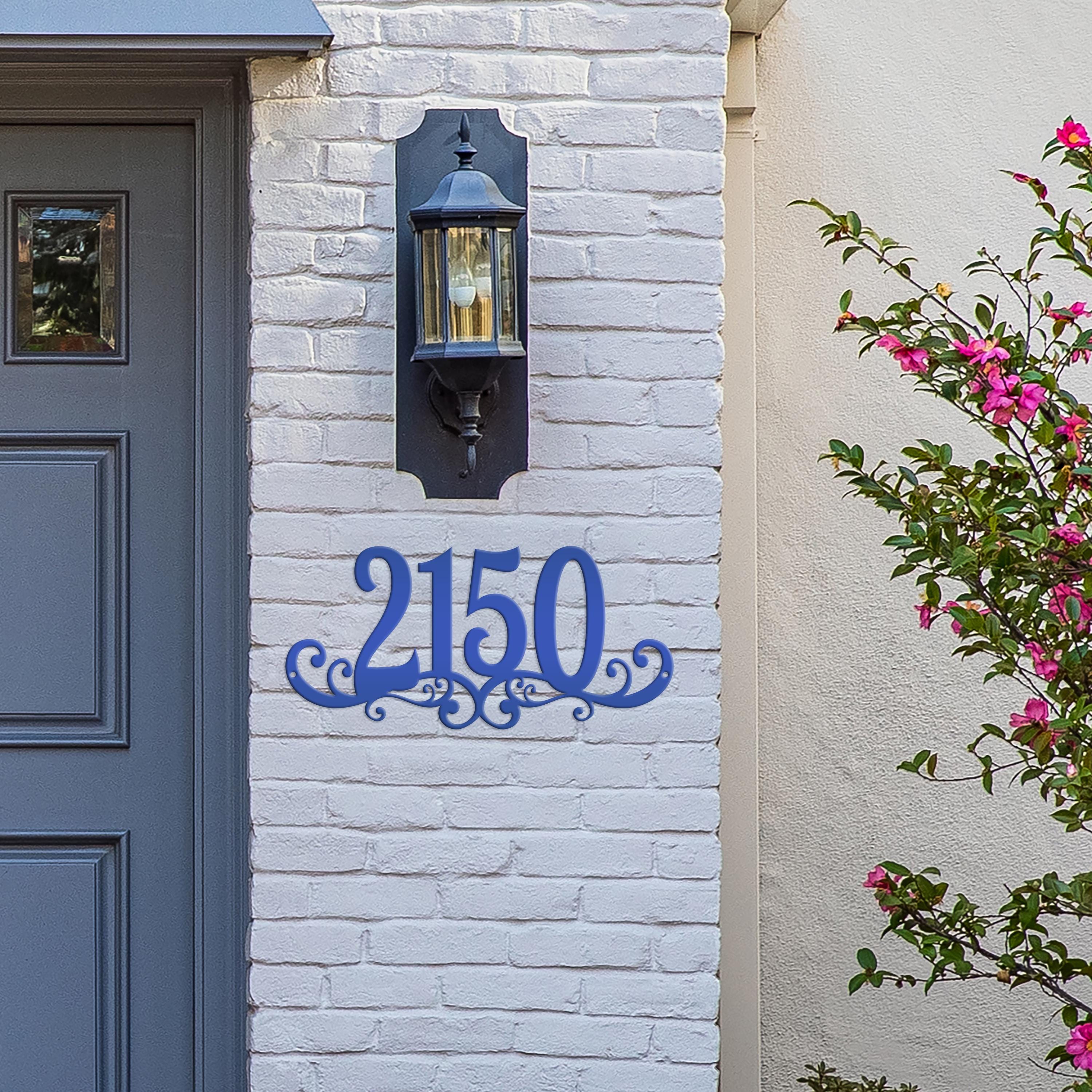 Address/number Decoration Metal House Numbers, Customized Address Sign, Decorative Mailbox Marker ...