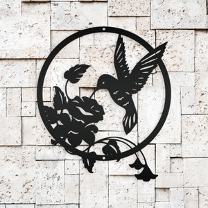 Metal Hummingbird Sign - Mother's Day Gift