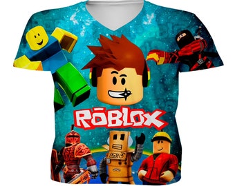 Camiseta para niños con estampado inspirado en Roblox, camisa de cumpleaños, cumpleaños para niños, videojuego, regalos para niños, camisa de juego, regalo de jugador, mejor regalo.