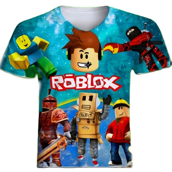 Roblox Inspired Print  Kids T-shirt, Birthday Shirt, Kids Birthday, Video game , gifts for kids, Gaming Shirt, Gamer gift, Best Gift.