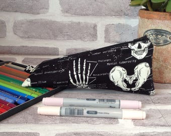 Anatomy triangle pencil case, Anatomy, Science student,  school supplies, back to school, gift for teacher, gift for science teacher